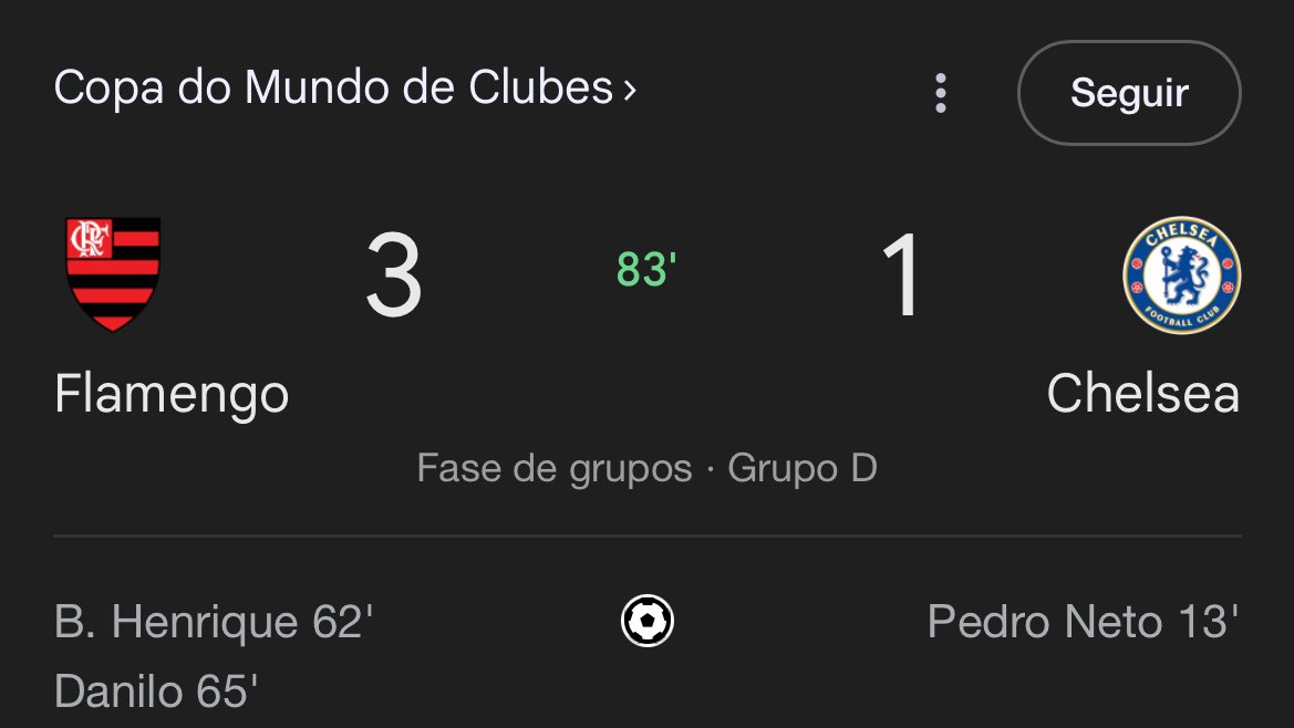 GOOOLL!!!🚨🚨🚨
Wallace Yan acaba de marcar mais um pro Flamengo na Copa do Mundo dos clubes.