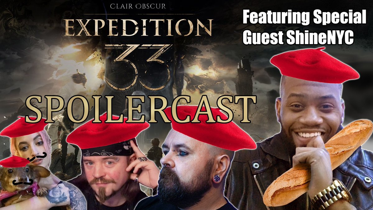 BryanThePirate's tweet image. Tomorrow (Saturday) at 9pm BST/4pm EDT/1pm PDT, Pulp, Peachy and I shall be joined by @Shine_NYC on the podcast for a deep dive into Clair Obscur: Expedition 33.

We'll be live on twitch.tv/fullyrenderedp…

See you then.