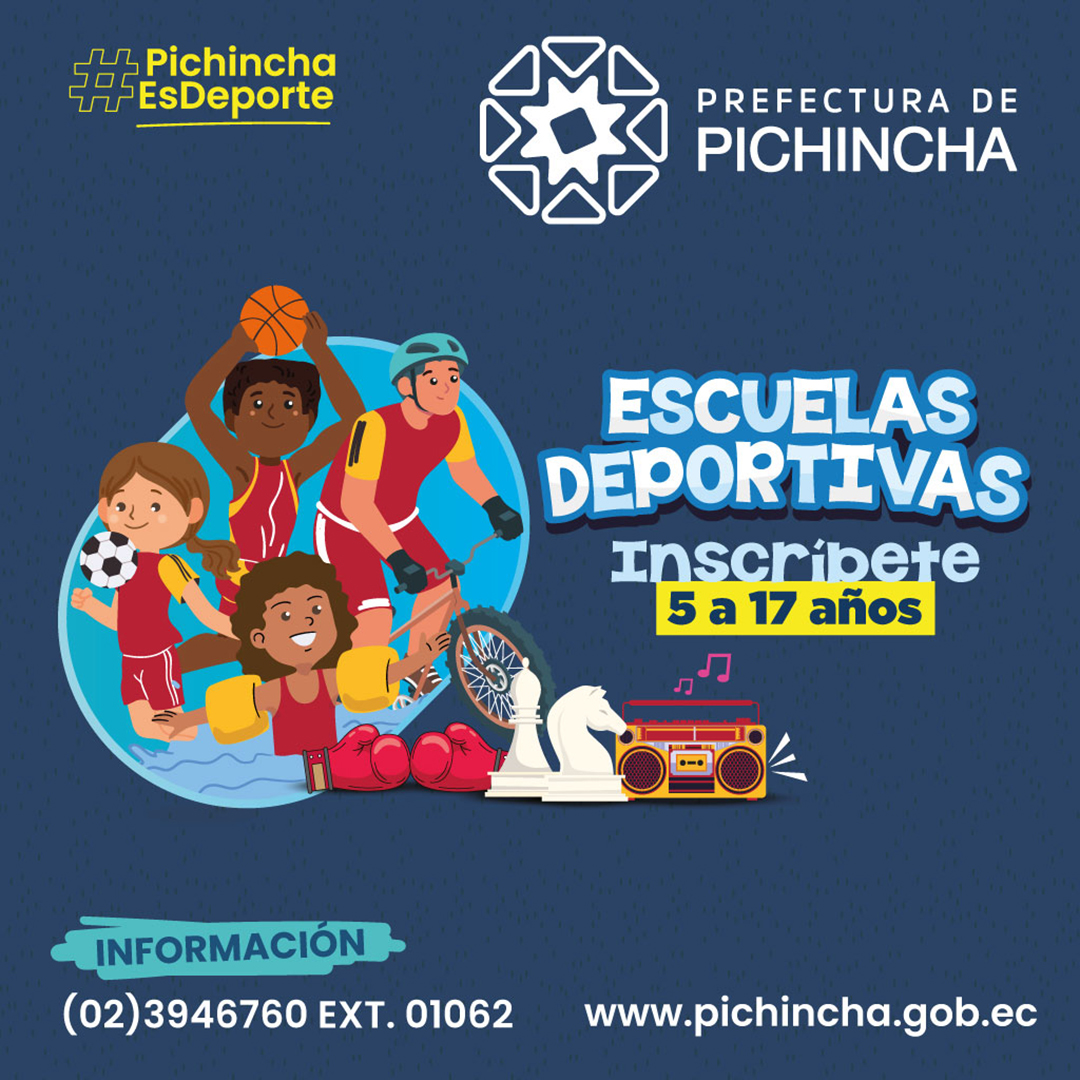 ✨ Formamos campeones para la vida ✨

La Prefectura de Pichincha invierte en lo más valioso: nuestros niños, niñas y adolescentes‼️

160 Escuelas Deportivas, 9 disciplinas, miles de sonrisas 👦🏻👦🏾👧🏾👧🏼

⚽ Fútbol
🏀 Básquet
🏃‍♀️Atletismo
🤸🏻 Brake Dance
🥊 Box
🏊‍♂️Natación
🚲 BMX
💪