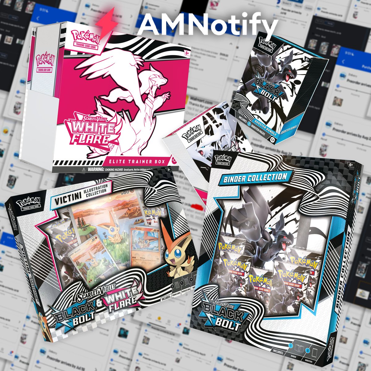 Black Bolt &amp; White Flare COOKOUT! 🔥 

Our autocheckout team breezed through Walmart Wednesday's Pokémon preorders with hundreds of boxes secured for members! 🛒

Skip the queue and enjoy easy checkouts with us. 👇
whop.com/amnotify