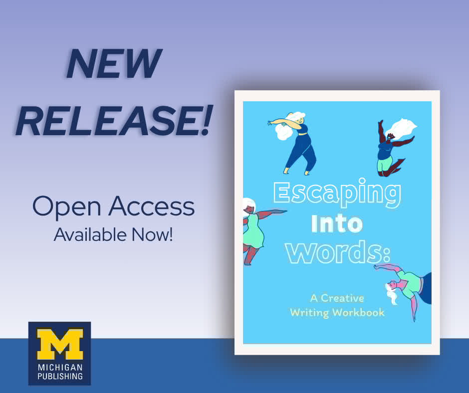 Escaping Into Words: A Creative Writing Workbook is now available! Originally published for incarcerated women in Brazil, this English translation uses poetic language to prompt readers to write about their lives, thoughts, and ideas. Start reading here: fulcrum.org/concern/monogr…