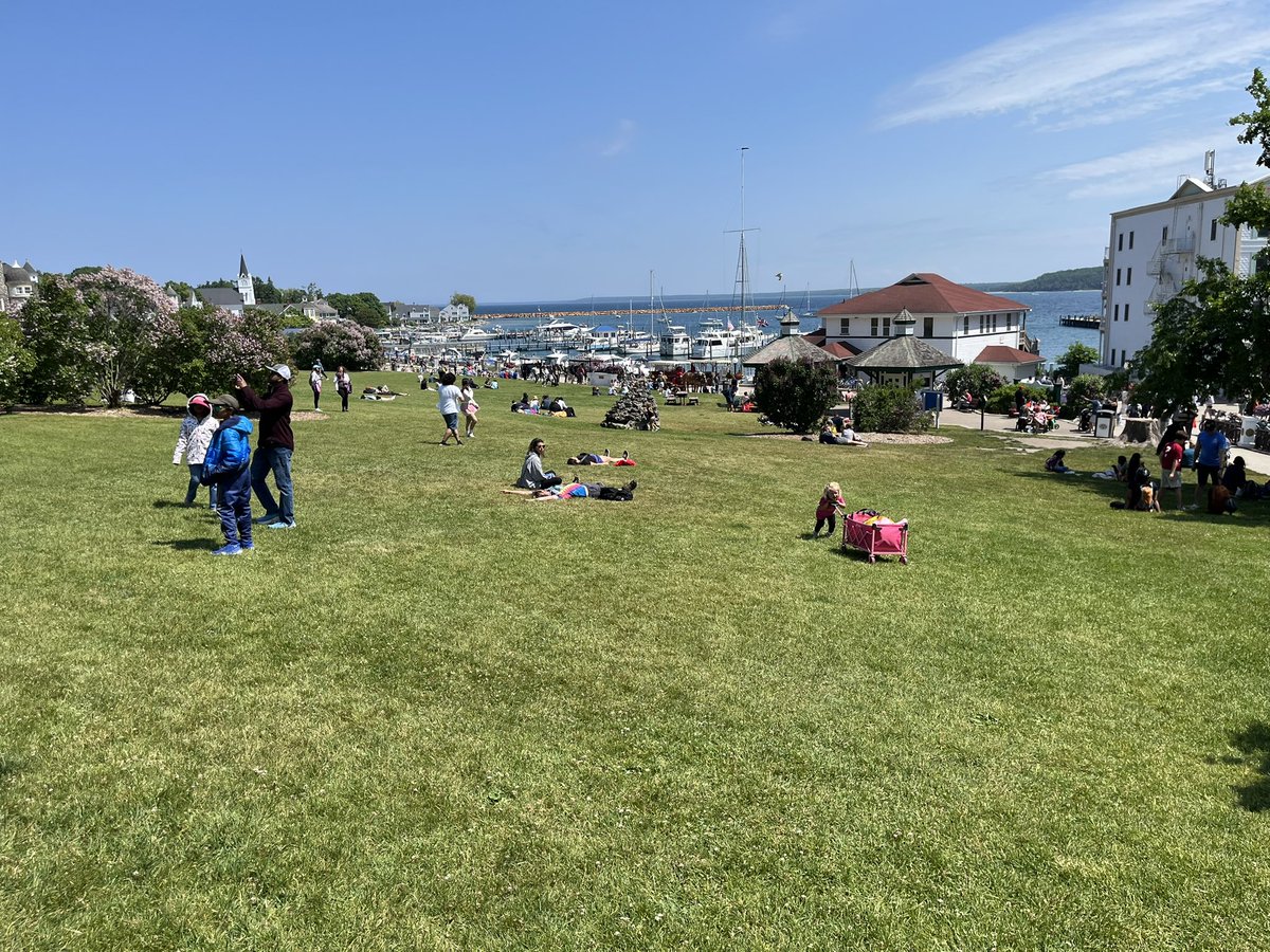 I have stumbled upon the Augusta National of putt-putt.  Real grass at Mackinac Island MI ⛳️