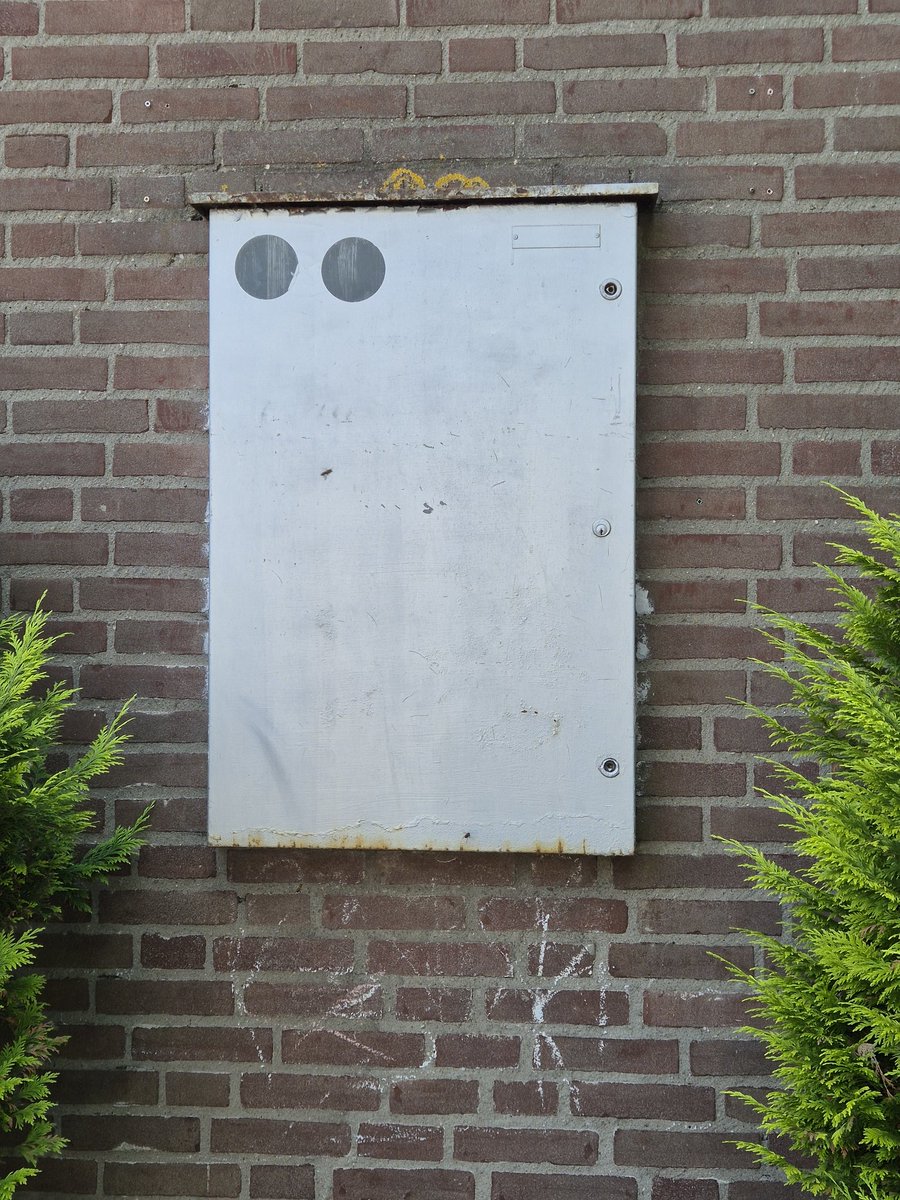 AWEurope's tweet image. Weet iemand waar dit voor is? Ingebouwde #kast in een #muur. Mogelijk 40+ jaar oud. #gemeente, #stedin, #brandweer weten niets. Er zit een bijennest in. Gezien 2 sloten met 3hoeksleultels vermoed ik elektra. Van #kastjenaardemuur tot nu toe. Letterlijk en figuurlijk. Probeer xyz