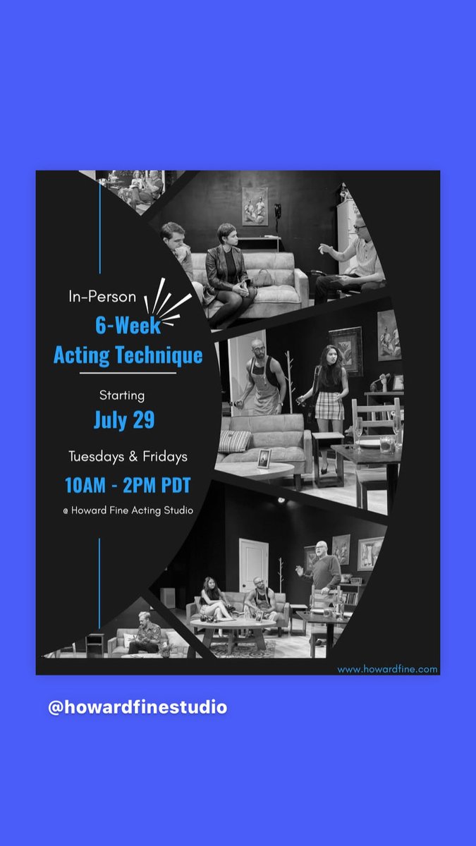 HowardLFine's tweet image. #actingclass