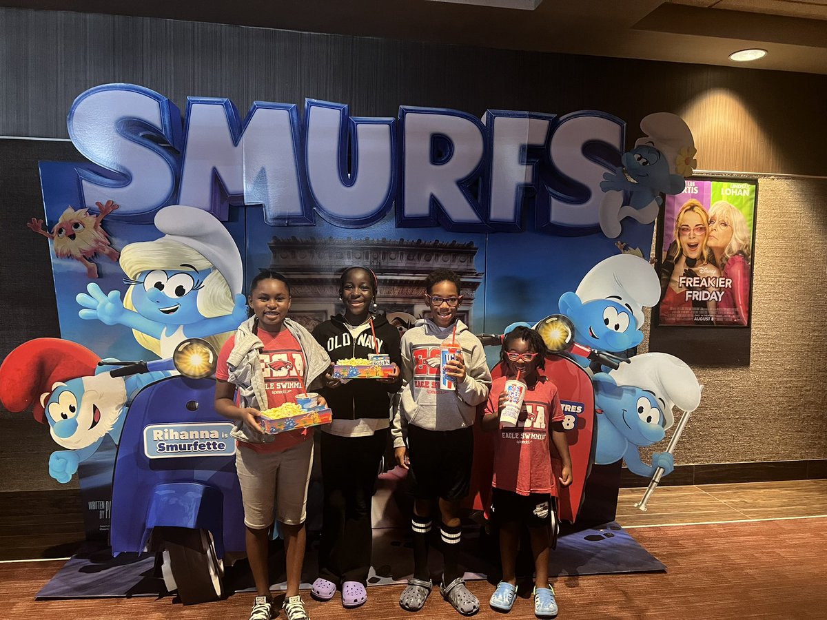 Our eagles can all now add Dragon trainer to their resume☑️☑️! Haha “How to Train Your Dragon” 🐉 🐉 movie day🍿🎬🍿🎬was a roaring success! Love seeing these kiddos outside the pool!