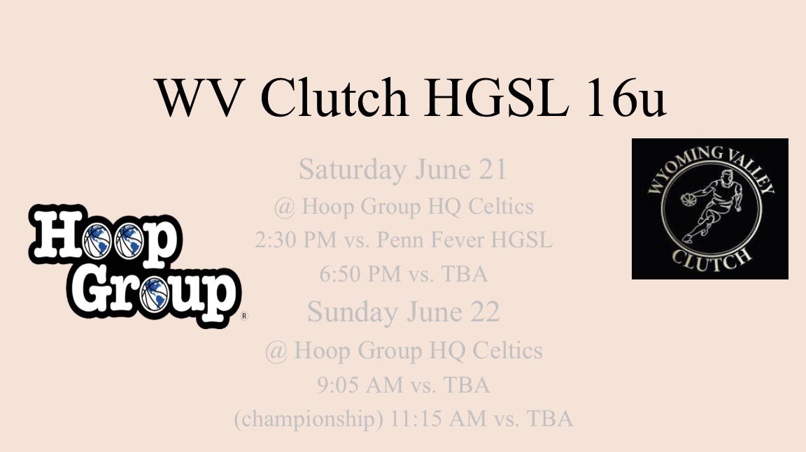 I’m super excited for this weekend in New Jersey!! Can’t wait to play great competition with my teammates!!
<a href="/JrClutchHoops/">Jr Clutch Hoops</a> <a href="/juliana_silva84/">Juliana Silva</a> <a href="/MariahMarolo/">Mariah Marolo</a> <a href="/Charlie10Hills/">Charlie</a>