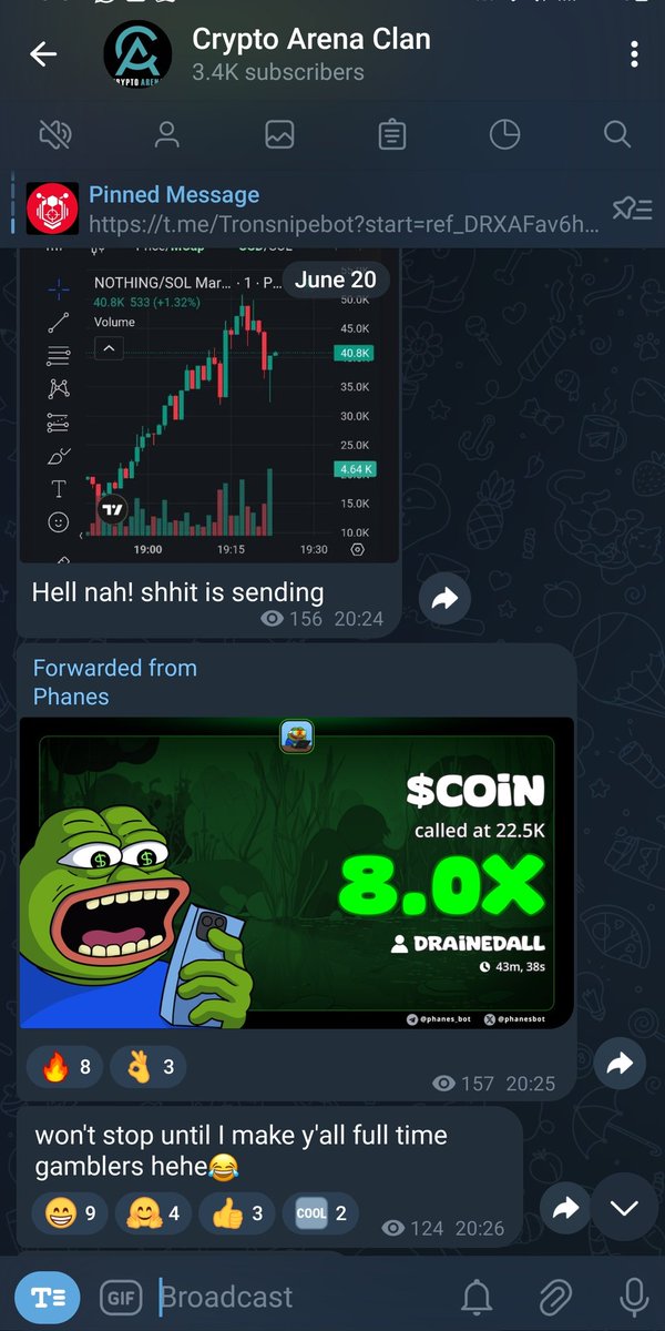 cleanz (@cleanzmedia) on Twitter photo clean 8x on $coin for supper!
yeah, was the only call for today, quantity don't matter here..
wen join <a href="/cryptoarenadao/">CRYPTO ARENA & CLAN</a>
📸 clean 8x on $coin for supper!
yeah, was the only call for today, quantity don't matter here..
wen join <a href="/cryptoarenadao/">CRYPTO ARENA & CLAN</a>
📸