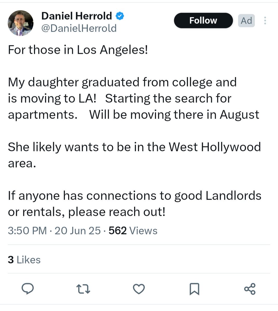 best promoted tweet I've gotten in a while