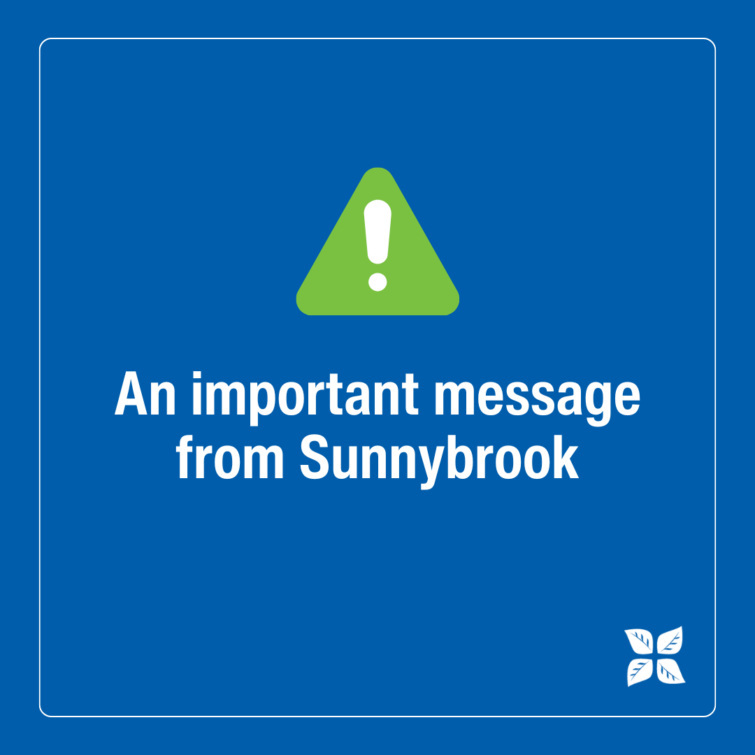 Sunnybrook's tweet image. Road work on the portion of Life Saving Dr. from Wellness Way to the beginning of the Garry Hurvitz Brain Sciences Centre (G-Wing) will begin today, Friday, June 20 and continue until Sunday, June 29. Learn more: bit.ly/4ni7flV