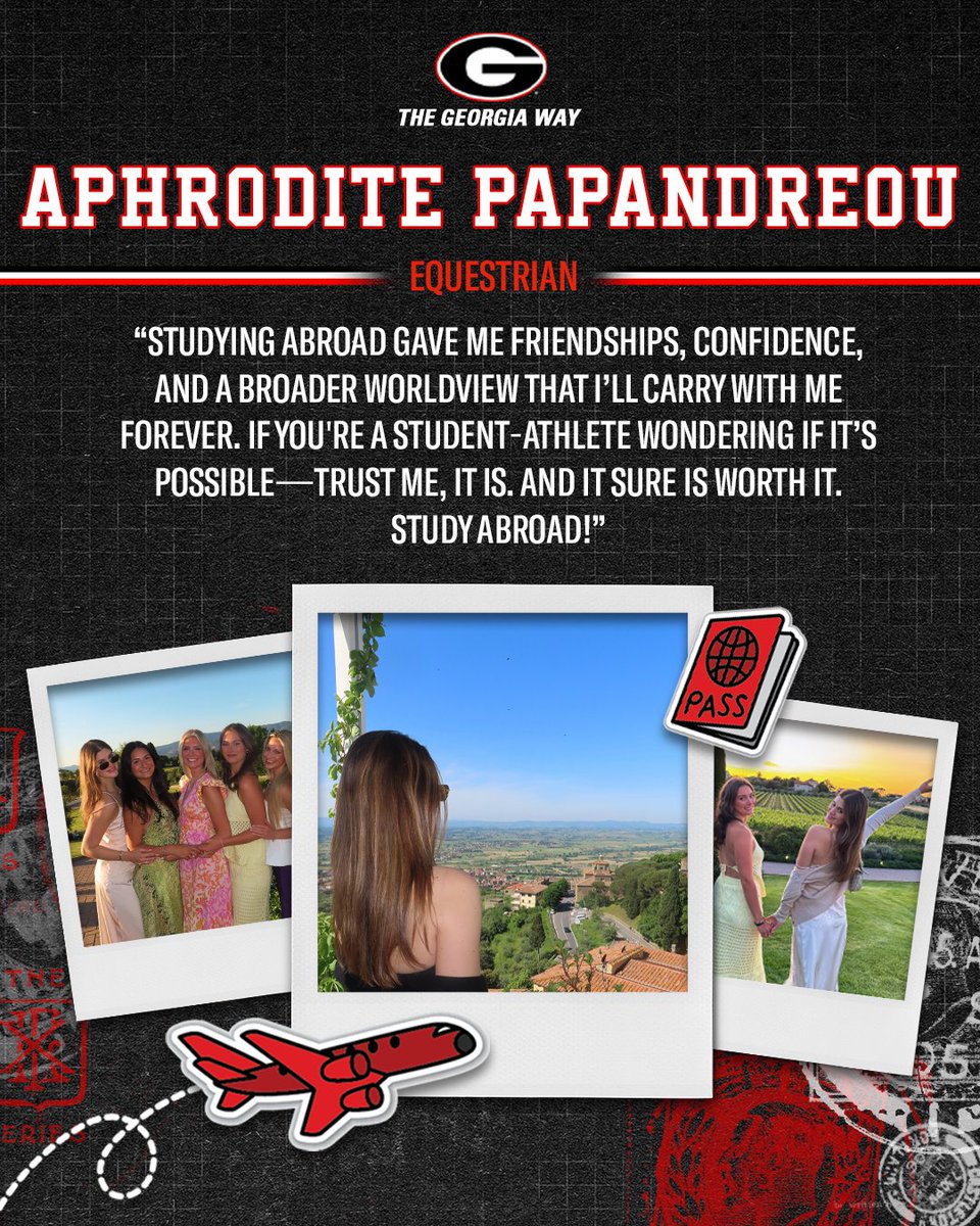 This summer, Aphrodite Papandreou of @ugaequestrian had the opportunity to study abroad in Cortona, Venice, Florence, and Rome! Click the link in our bio to read about her experience! 

#GoDawgs | #TheGeorgiaWay