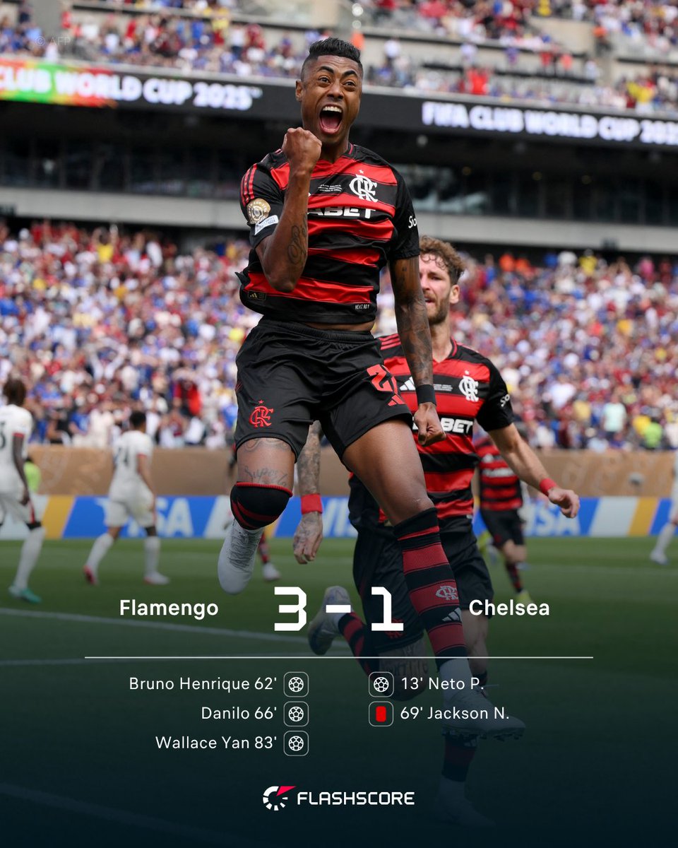 😳 Flamengo come from behind to beat the Blues, as Chelsea pay for seven minutes of madness! flashsco.re/yj34k4nz