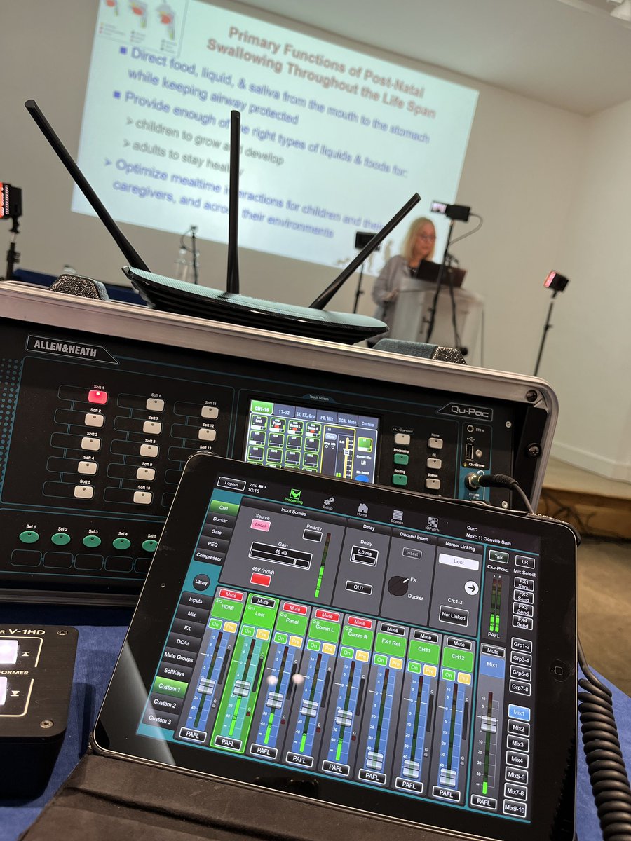 REPPR_'s tweet image. Using studio kit and lockdown #streaming experience to once-again provide audio / visuals for a @LondonPDCEN hybrid event in #London today, 40 in the room and over 150 online! 

#corporate #stream #webinar #proaudio #audiovisual #health #SLT #Dysphagia @SCHOEPSmics @Apple