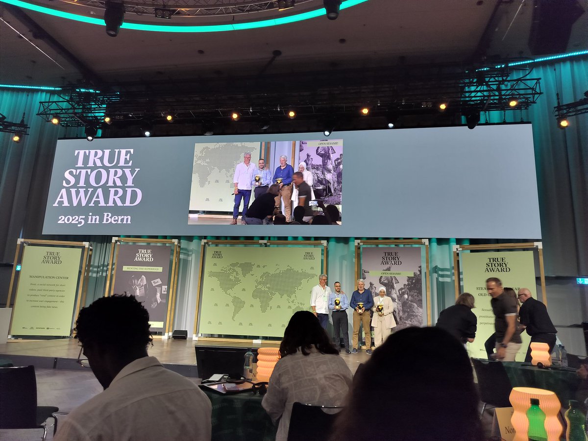 Happy to be back in Bern for the True Story Festival as one of the nominees of the True Story Award in the storytelling category. The award went to Philippe Broussard for his amazing story on the mysterious photographer who mocked the Nazis. And so glad to Open Sesame on stage!
