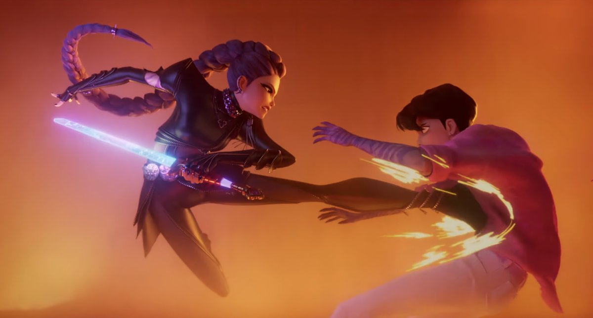 belllmonts's tweet image. i do love a good "enemies to almost allies but then doomed to never become lovers" romance it must be said #KPOPDEMONHUNTERS #KPDHSPOILERS