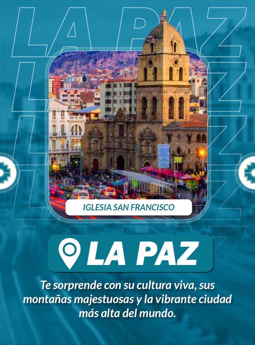 ConDatosLATAM's tweet image. Conoce datos útiles y turísticos del país sede de la Conferencia Regional de Datos Abiertos de América Latina y El Caribe #AbrelatamCondatos2025 Bolivia🇧🇴 22-24 de Julio
Participa! Regístrate👇
2025.abrelatam.org/datos-utiles-y…