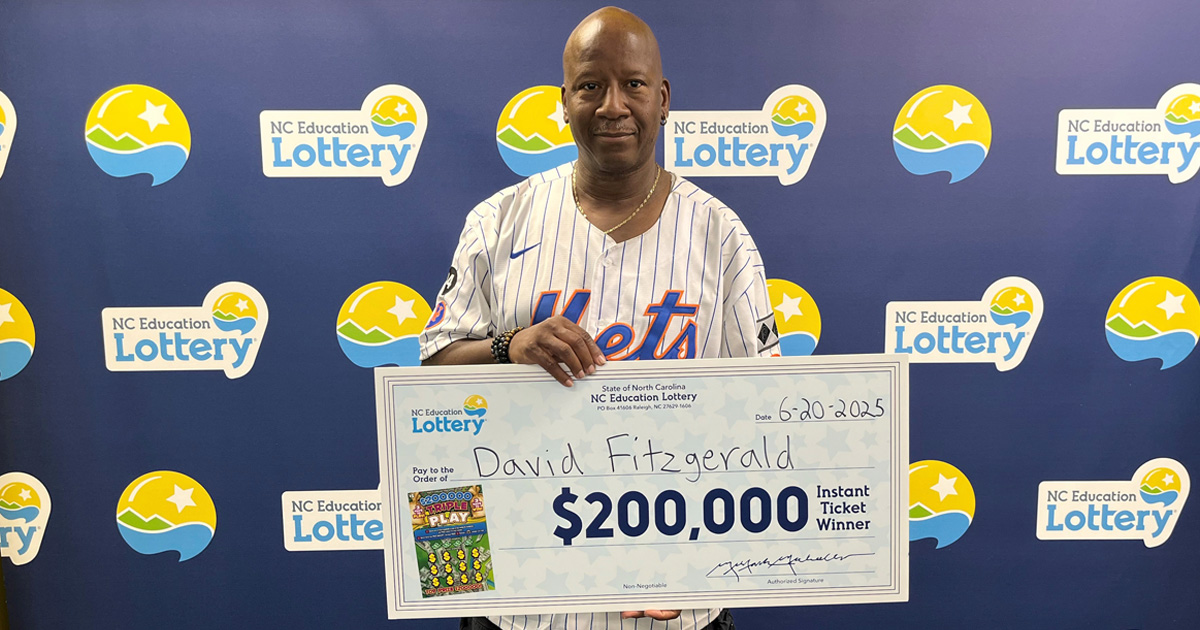 When David Fitzgerald of Greensboro bought a $200,000 Triple Play scratch-off from Express Mart on West Market Street last week, he did not trust his eyes when he saw a $200,000 top prize. “I said, ‘Let me turn the lights on to make sure,’” he recalled. bit.ly/3ZC0lxG