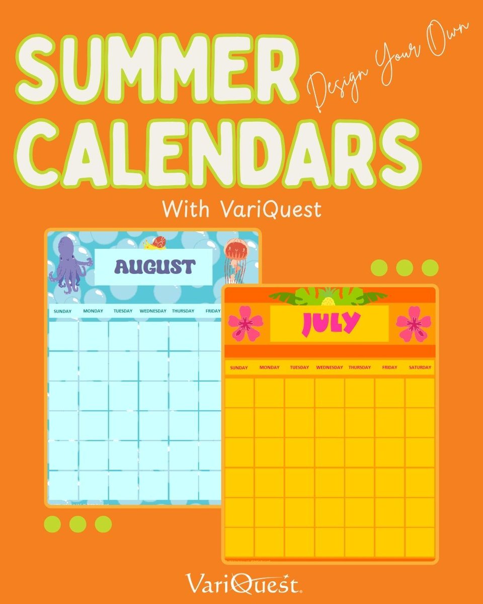 Happy first "official" day of summer! Is your summer schedule filling up? Create your own calendars with our VariQuest Engage Every Learner® Content! ☀️🔅
Learn more about our Design Center Software along with our Engage Every Learner® Content here: hubs.ly/Q03sHzgZ0