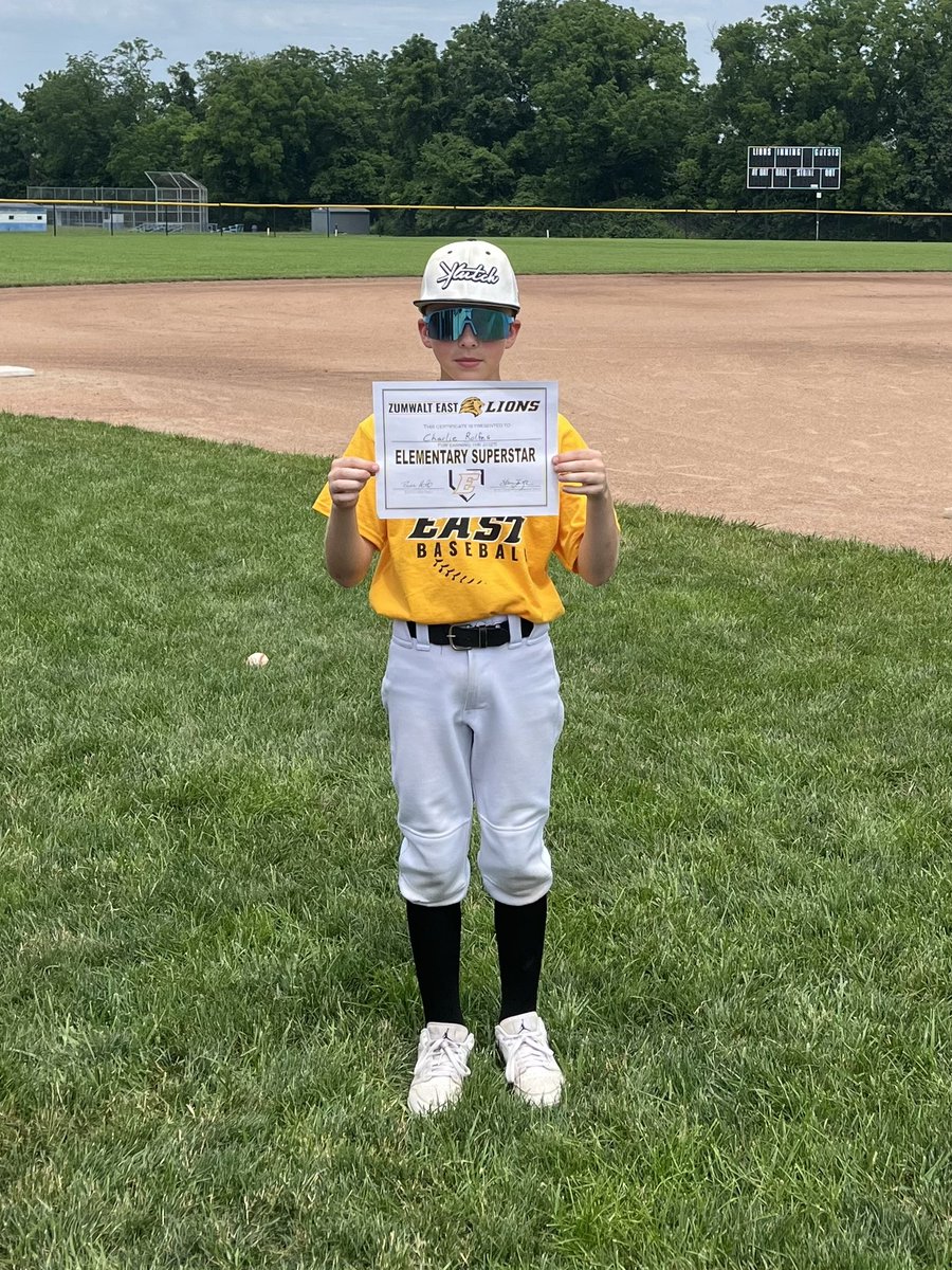 FZE Baseball (@fze_baseball) on Twitter photo Elementary Camp Superstar Winner. Elementary Camp Superstar Winner.