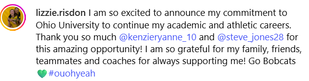 Pretty damn proud of my daughter. She's busted her butt to make her dream come true, and it happened! 1st recruit from the class of 2027 for Ohio Bobcat volleyball