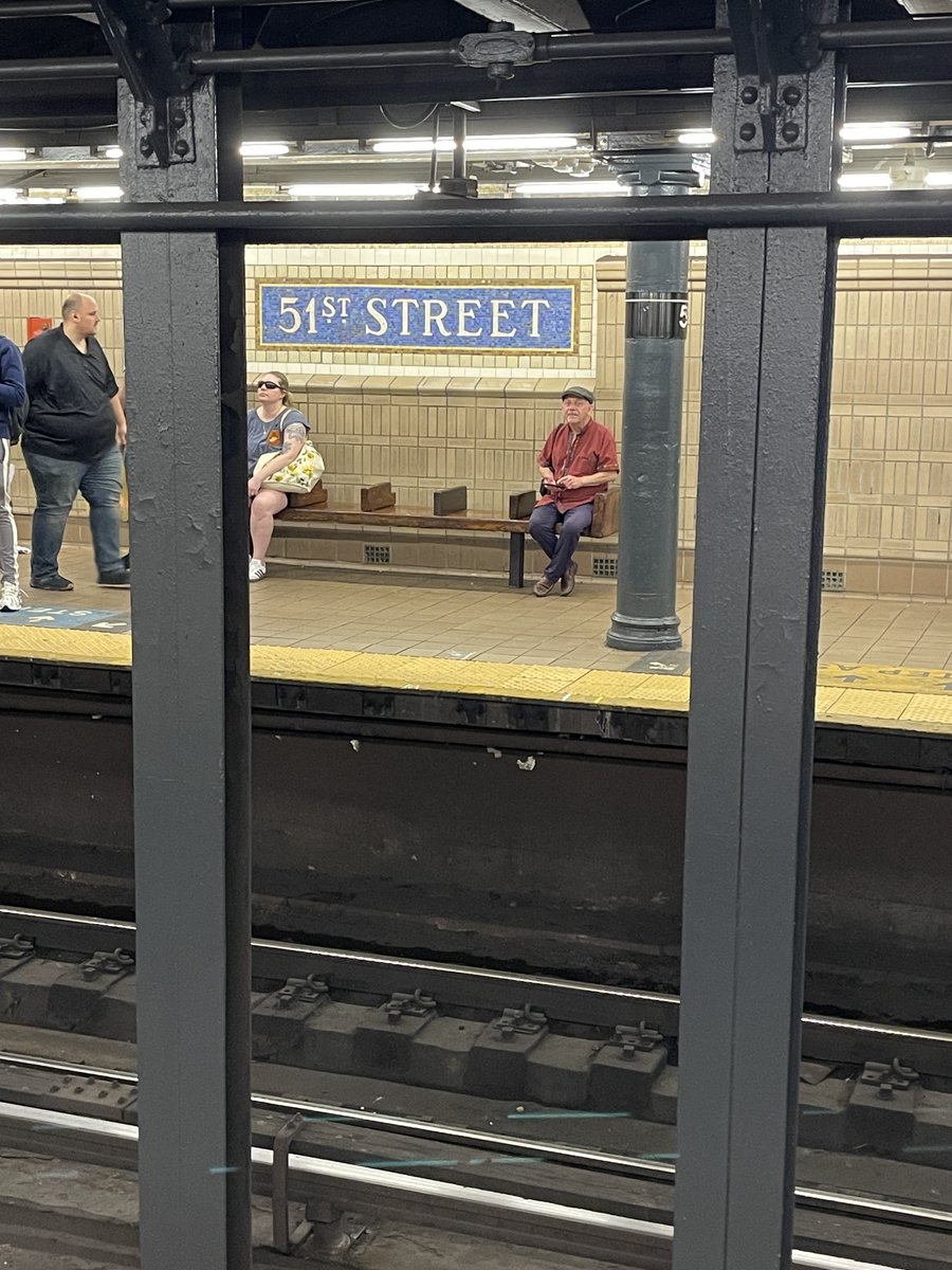"Two Trains Passing in the Night" — Brendan Fay and I heading home after an evening at the Lambs Club NYC, where we watched our friend David Rothenberg being interviewed. Just two travelers sharing the ride uptown and downtown after a night of stories and history.