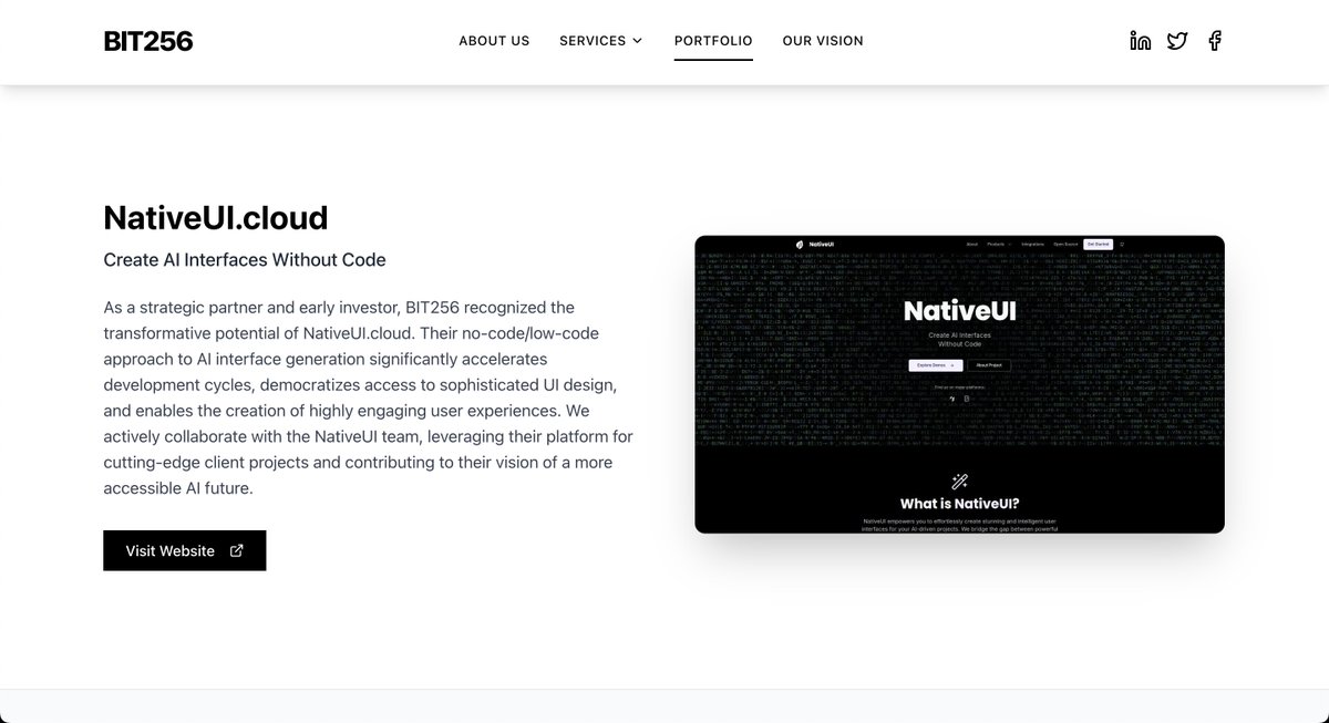 We’ve officially added NATIVEUI (NUI) to our first bit256 product.

bit256.space/portfolio

$NUI