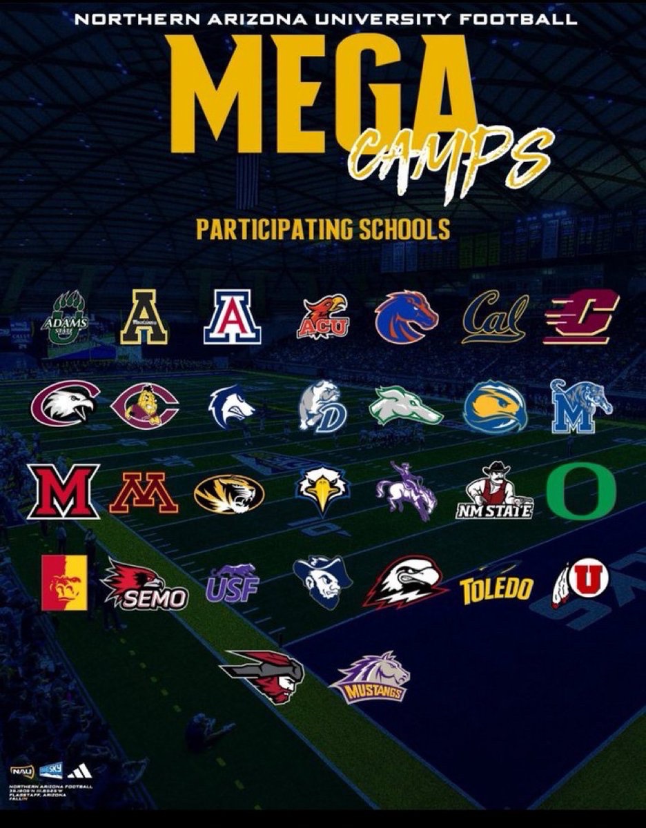 Will Barrett (@willbarrett2026) on Twitter photo Excited for the <a href="/NAU/">NAU</a> mega camp tomorrow! Who else will be there? Excited to talk to some coaches I know and meet some new coaches!
<a href="/GametimeRC/">Gametime Recruiting & Consulting</a> <a href="/Coach_Mistro/">Brian Mistro</a> <a href="/JUSTCHILLY/">Just Chilly</a> <a href="/CodyTCameron/">Cody Cameron</a> <a href="/jfederico8/">Coach Federico</a> <a href="/CoachBull16/">Levi Bullerman</a> <a href="/CoachGallasASU/">Coach Levi Gallas</a> <a href="/FLCCoach_Grinde/">John Grinde</a> <a href="/Coach_SBrown/">Spencer Brown</a> <a href="/Coach_Sully_/">Conor Sullivan</a> Excited for the <a href="/NAU/">NAU</a> mega camp tomorrow! Who else will be there? Excited to talk to some coaches I know and meet some new coaches!
<a href="/GametimeRC/">Gametime Recruiting & Consulting</a> <a href="/Coach_Mistro/">Brian Mistro</a> <a href="/JUSTCHILLY/">Just Chilly</a> <a href="/CodyTCameron/">Cody Cameron</a> <a href="/jfederico8/">Coach Federico</a> <a href="/CoachBull16/">Levi Bullerman</a> <a href="/CoachGallasASU/">Coach Levi Gallas</a> <a href="/FLCCoach_Grinde/">John Grinde</a> <a href="/Coach_SBrown/">Spencer Brown</a> <a href="/Coach_Sully_/">Conor Sullivan</a>