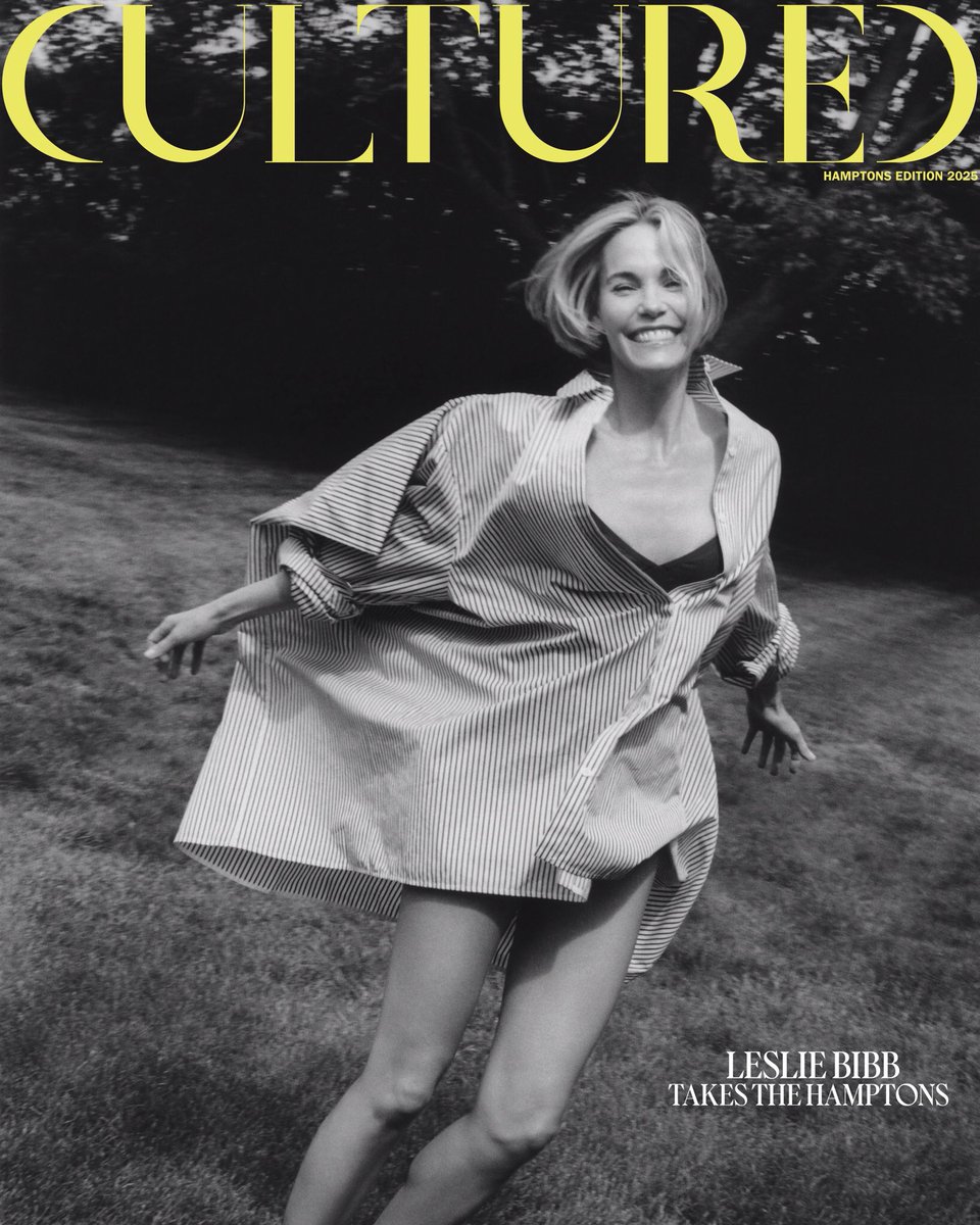 Leslie Bibb wears the Spring 2025 Isla Dress in Stripe Cotton Silk Poplin for Cultured Mag

#proenzaschouler #lesliebibb