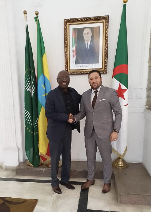 Algeria in Addis-Ababa / PM to African Union (@ambalgaddis) on Twitter photo Amb. <a href="/kled_mohamed/">Amb. Mohamed KHALED, PhD</a> received #Cuba’s Representative to the <a href="/_AfricanUnion/">African Union</a>, H.E. Lucas Domingo Hernández Polledo. Fruitful exchanges on Regional & international issues of common interests & means to enhance multilateral cooperation <a href="/_AfricanUnion/">African Union</a> Amb. <a href="/kled_mohamed/">Amb. Mohamed KHALED, PhD</a> received #Cuba’s Representative to the <a href="/_AfricanUnion/">African Union</a>, H.E. Lucas Domingo Hernández Polledo. Fruitful exchanges on Regional & international issues of common interests & means to enhance multilateral cooperation <a href="/_AfricanUnion/">African Union</a>
