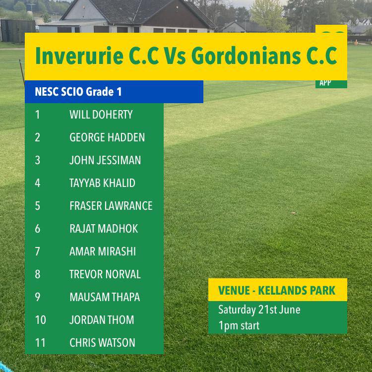 Inverurie Cricket Club tweet media