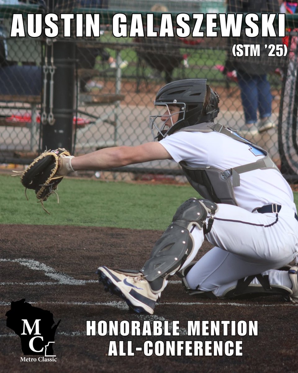 Congrats on earning All-MCC Honorable Mention Austin! Kid was selfless moving to catcher when needed &amp; his versatility played a huge role in team’s success. Way to make us proud Austin!