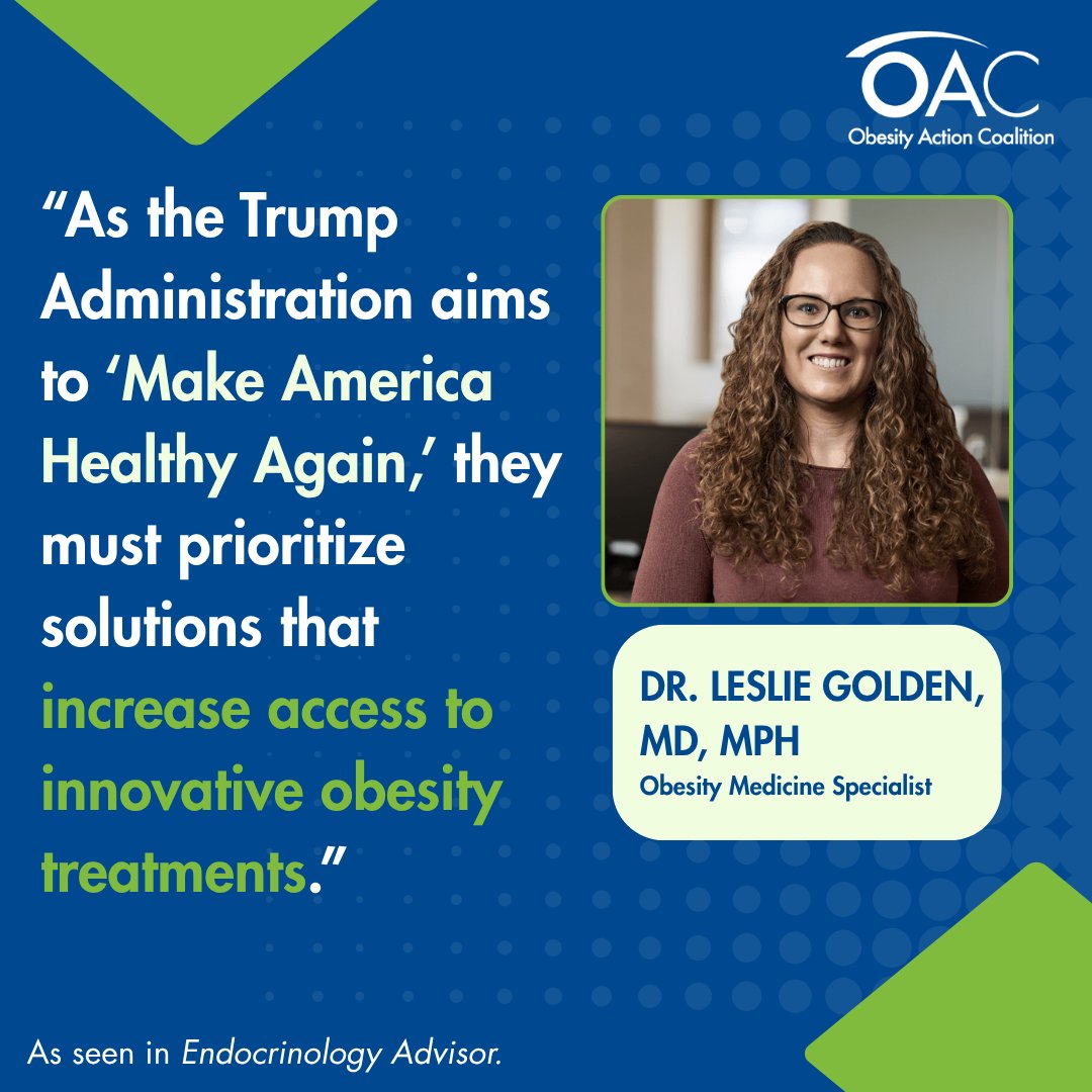 OAC (@obesityaction) on Twitter photo Access to obesity medicine is a necessity – not a luxury for a reserved few. Congress must pass #TROA to expand coverage of effective obesity treatments for all Americans! Learn more from obesity medicine specialist, Dr. Leslie Golden, in <a href="/EndoAdvisor/">EndocrinologyAdvisor</a>: endocrinologyadvisor.com/features/acces… Access to obesity medicine is a necessity – not a luxury for a reserved few. Congress must pass #TROA to expand coverage of effective obesity treatments for all Americans! Learn more from obesity medicine specialist, Dr. Leslie Golden, in <a href="/EndoAdvisor/">EndocrinologyAdvisor</a>: endocrinologyadvisor.com/features/acces…