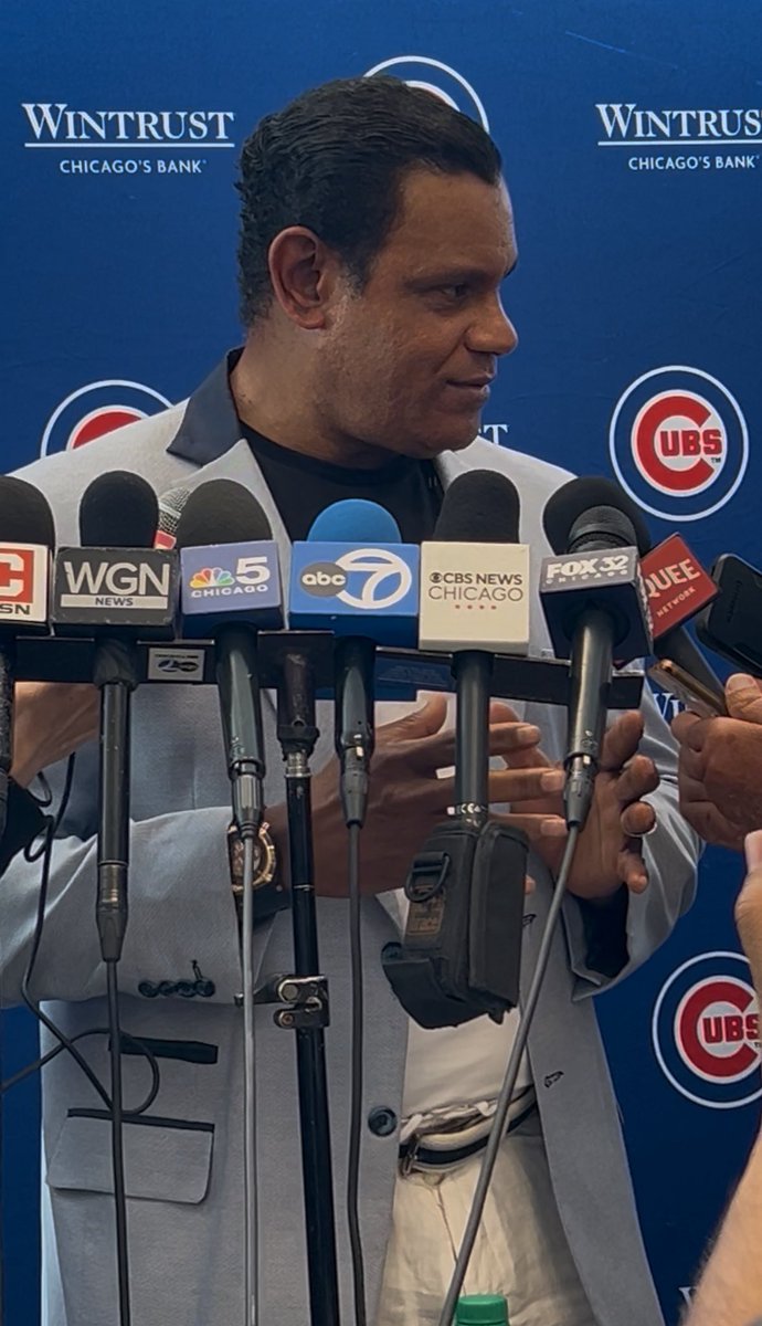 Jori Parys (@joriparys) on Twitter photo Sammy Sosa said it’s “incredible” to be back at Wrigley Field and the reaction of the fans was an “emotional moment” for him.
Felt the timing was right/perfect for it to happen now and he plans to be available more often in the future. <a href="/cbschicago/">CBS Chicago</a> Sammy Sosa said it’s “incredible” to be back at Wrigley Field and the reaction of the fans was an “emotional moment” for him.
Felt the timing was right/perfect for it to happen now and he plans to be available more often in the future. <a href="/cbschicago/">CBS Chicago</a>