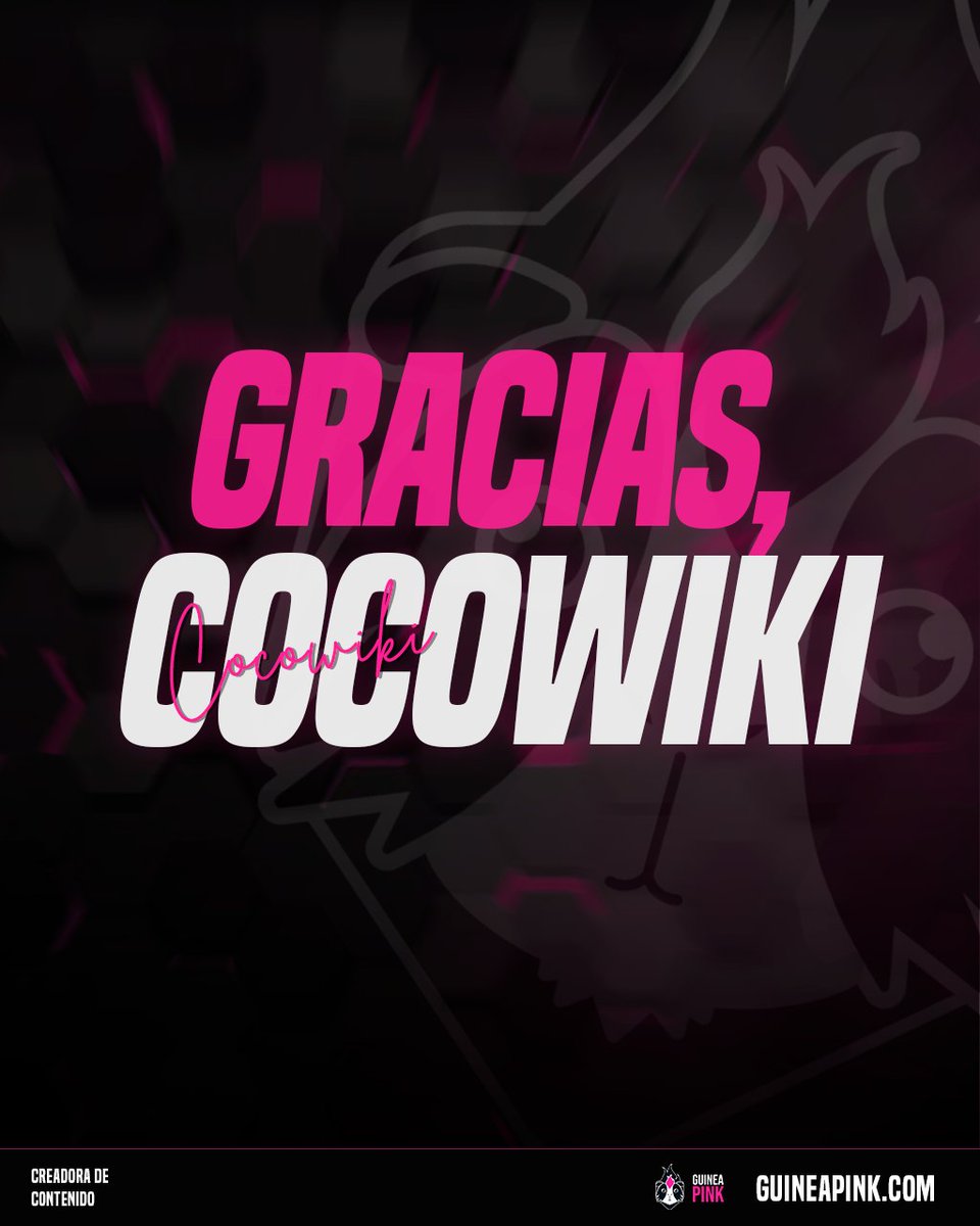 Guinea Pink 🏳️🌈 (@guineapinkclub) on Twitter photo Hoy cerramos etapa con <a href="/cocowikii/">Cocowiki 🫶</a>, que deja de formar parte de nuestra Asociación como creadora de contenido.
GL coco, ha sido un placer contar con su talento, energía y creatividad durante este tiempo. ¡Te deseamos lo mejor en tus siguientes proyectos!🔥
El camino sigue, y lo Hoy cerramos etapa con <a href="/cocowikii/">Cocowiki 🫶</a>, que deja de formar parte de nuestra Asociación como creadora de contenido.
GL coco, ha sido un placer contar con su talento, energía y creatividad durante este tiempo. ¡Te deseamos lo mejor en tus siguientes proyectos!🔥
El camino sigue, y lo
