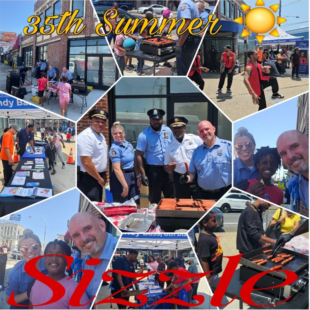 PPD35Dist's tweet image. Today, the 35th Community Team hosted our Summer Sizzle at Broad and Olney kicking off the first day of Summer ☀️
Officers and community members got together at one of the busiest transportation hubs in the city to enjoy food, dancing, music, and great times.
@PPDComPrtBureau