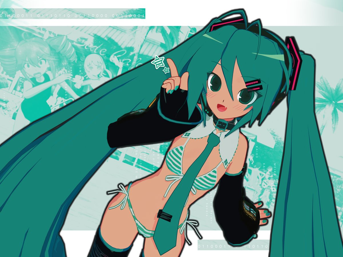 Today's the first day of summer! ☀️
I wanna enjoy the nice weather with Miku... ⛱️
- majin_kz loves 初音ミク