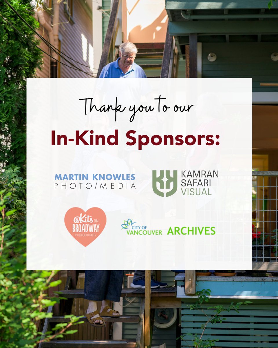 Thank you once again to our amazing Heritage Discovery Day sponsors! 

We appreciate your kindness and support👏❤️ Thanks to you, over 700 people had the chance to tour and learn more about heritage sites and homes in Kitsilano!