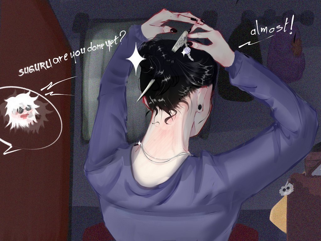 suguru is taking a long time preparing herself ౨ৎ
#五夏 #satosugu