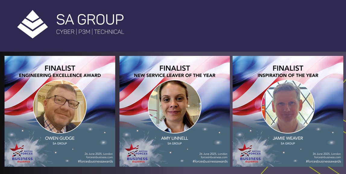 Good luck to our three finalists at the 2025 British Ex-Forces in Business Awards next week! You are all winners to us! 🍾

Read the full story: sa-group.com/three-sa-group…

#BusinessAwards #ArmedForces #ExForcesAwards #MilitaryHeroes #forcesawards