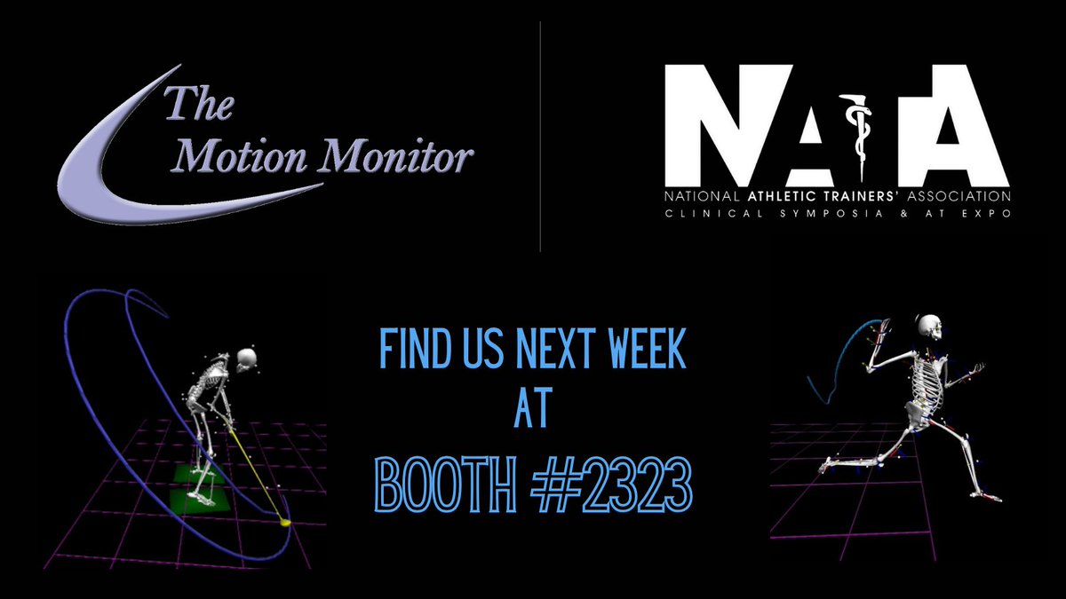 We're looking forward to seeing our clients &amp; meeting new friends at #NATA2025 - We'll be showing our #realtime mocap systems for sports with applications including #jumpanalysis, #baseball, #basketball, #tennis &amp; more! Ask us about the latest #markerless &amp; #hybrid mocap systems
