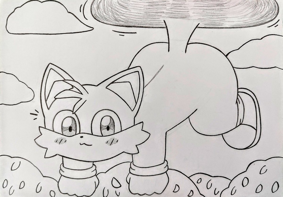 Caroltheduck's tweet image. Tails in the sky uwu