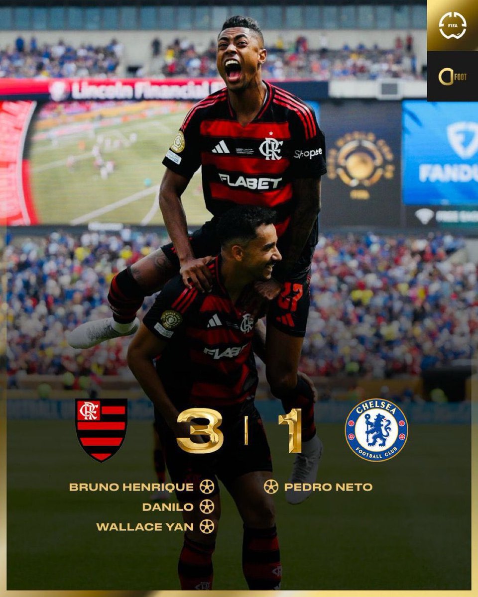 كاس العالم للأندية 
فلامينجو 3_1 تشلسي