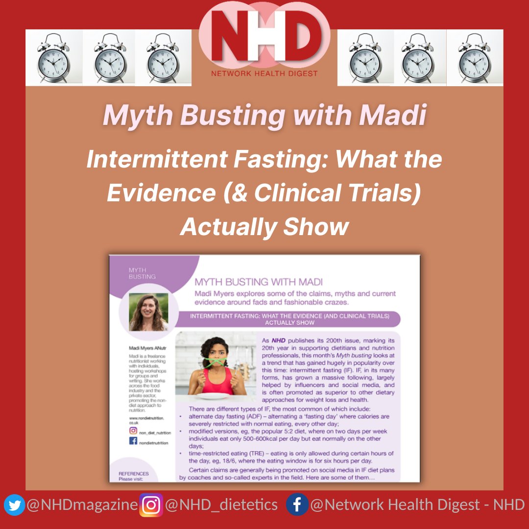 Network Health Digest (@nhdmagazine) on Twitter photo ๐กMyth Busting with Madi๐ก
Check out NHD June article by Madi Myers, ANutr.โ
โ
Madi is a Freelance Nutritionist working with individuals, hosting workshops for groups and writing.โ
<a href="/BDAPublicHealth/">BDA Public Health Specialist Group</a> <a href="/BDA_Obesity/">BDA Obesity Group</a> ๐กMyth Busting with Madi๐ก
Check out NHD June article by Madi Myers, ANutr.โ
โ
Madi is a Freelance Nutritionist working with individuals, hosting workshops for groups and writing.โ
<a href="/BDAPublicHealth/">BDA Public Health Specialist Group</a> <a href="/BDA_Obesity/">BDA Obesity Group</a>