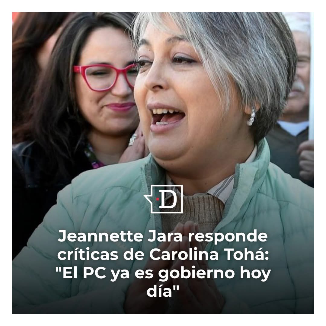 Luego que Tohá afirmara que no era partidaria que el Partido Comunista sea gobierno en Chile, la abanderada de esa colectividad, Jeannette Jara, restó dramatismo y aseguró que ella sería Presidenta de todo el país y no sólo del PC. Link en comentarios..!!