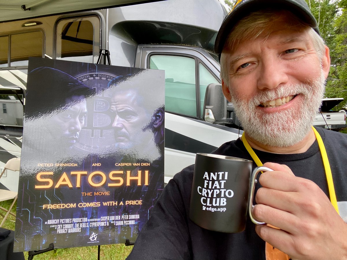 Satoshi Movie (@sat0sh1movie) on Twitter photo ⛺️ hey freedom fighters + privacy warriors still <a href="/PorcFest/">Porcupine Freedom Festival</a> <a href="/FreeStateNH/">The Free State Project</a>
🎞️ wind down your Friday with an extra special trailer showcase of SATOSHI🍿🎬
🕣 8:30pm @ the 🎪 Pavilion
🎙️meet Rob, one of our earliest backers & hear why this story hit home for him ⛺️ hey freedom fighters + privacy warriors still <a href="/PorcFest/">Porcupine Freedom Festival</a> <a href="/FreeStateNH/">The Free State Project</a>
🎞️ wind down your Friday with an extra special trailer showcase of SATOSHI🍿🎬
🕣 8:30pm @ the 🎪 Pavilion
🎙️meet Rob, one of our earliest backers & hear why this story hit home for him