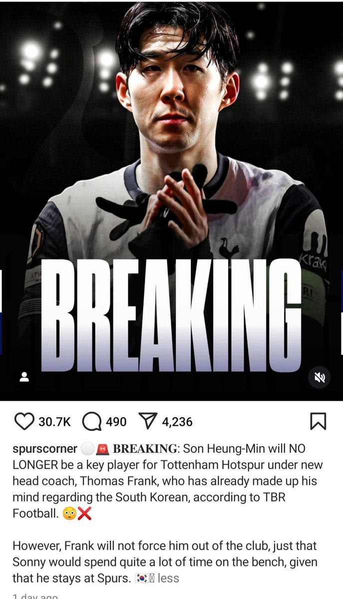 Don't know what is more shocking - the fact that they sited " TBR" for exclusive or 30k spurs fans liked it !