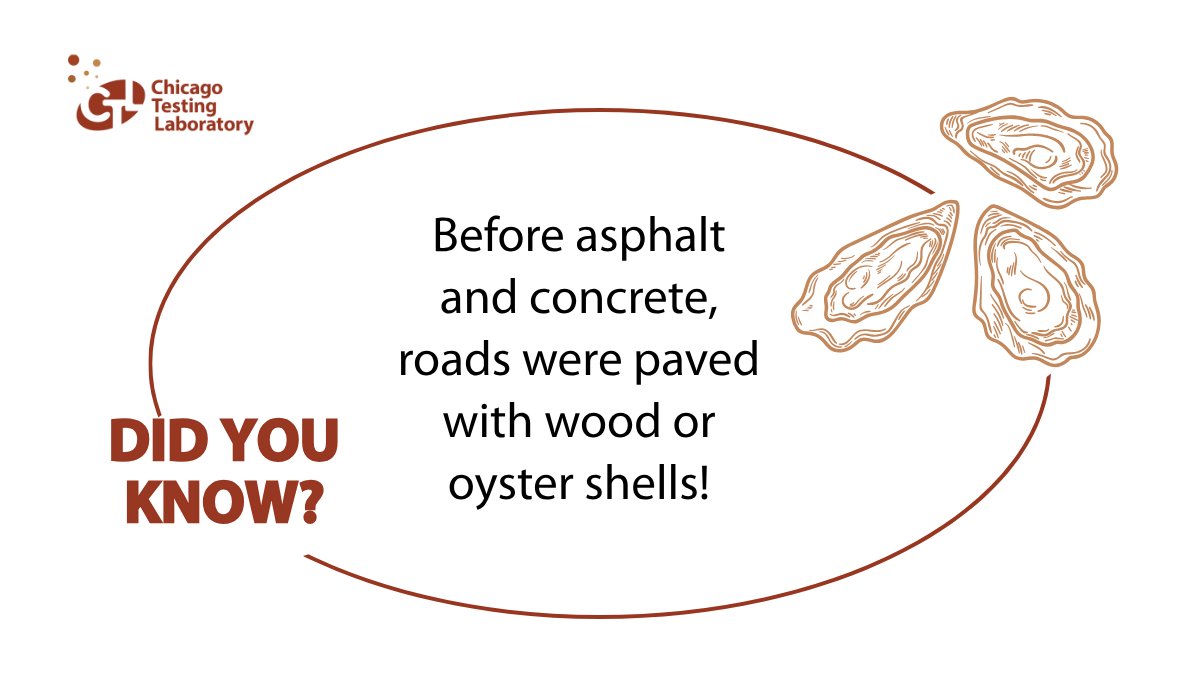 CHITestingLab's tweet image. We don’t know about you, but we’re glad pavement technology has evolved beyond oyster shells and/or wood. 😂 😂 😂

#ChicagoTestingLab #CTL #PavementTechnology #RoadMaterialsTesting #AsphaltConcreteSoil