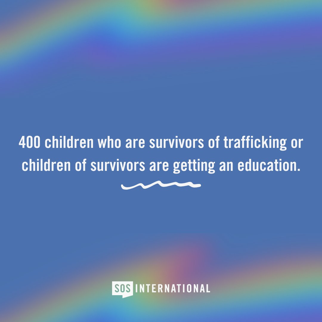 Because of your support, 400 children are now receiving an education. These students are either survivors of trafficking or the children of survivors. Your impact is helping rewrite their futures, offering them safety, stability, and the chance to dream again. Thank you!