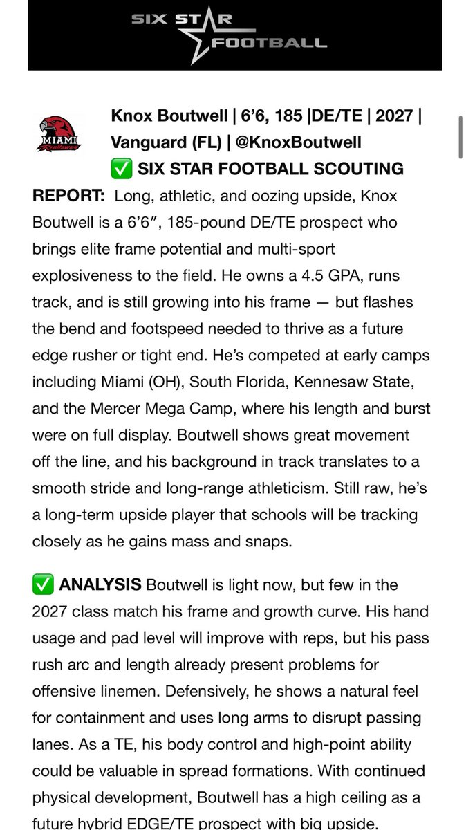 Thank you <a href="/sixstarfootball/">Six Star Football | PLUS+</a> for the write up!