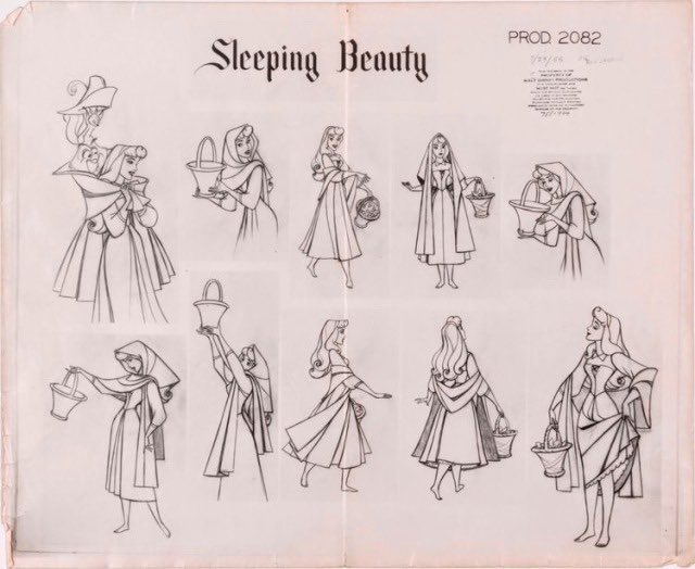 Sleeping Beauty Disney Animation Model Sheet