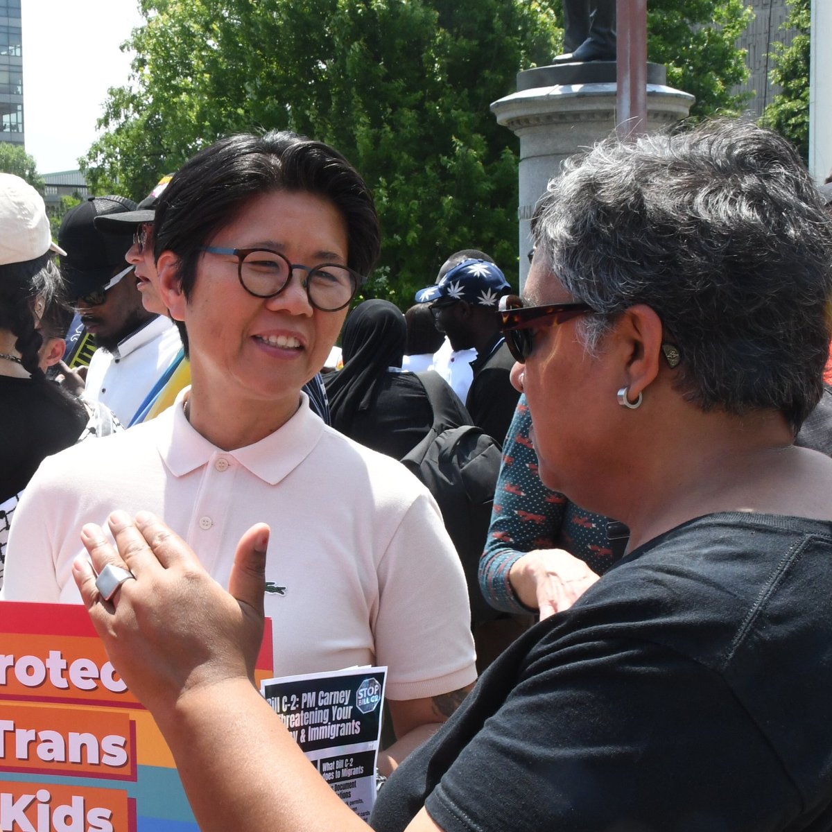 It was energizing to be a part of the All Out Rally for 2SLGBTQ+ Freedom today! This was a reminder  to show up for each other in the name of progress and equity. To demand a world where  2SLGBTQ+ rights, refugee rights, worker rights, trans rights, and human rights are not up